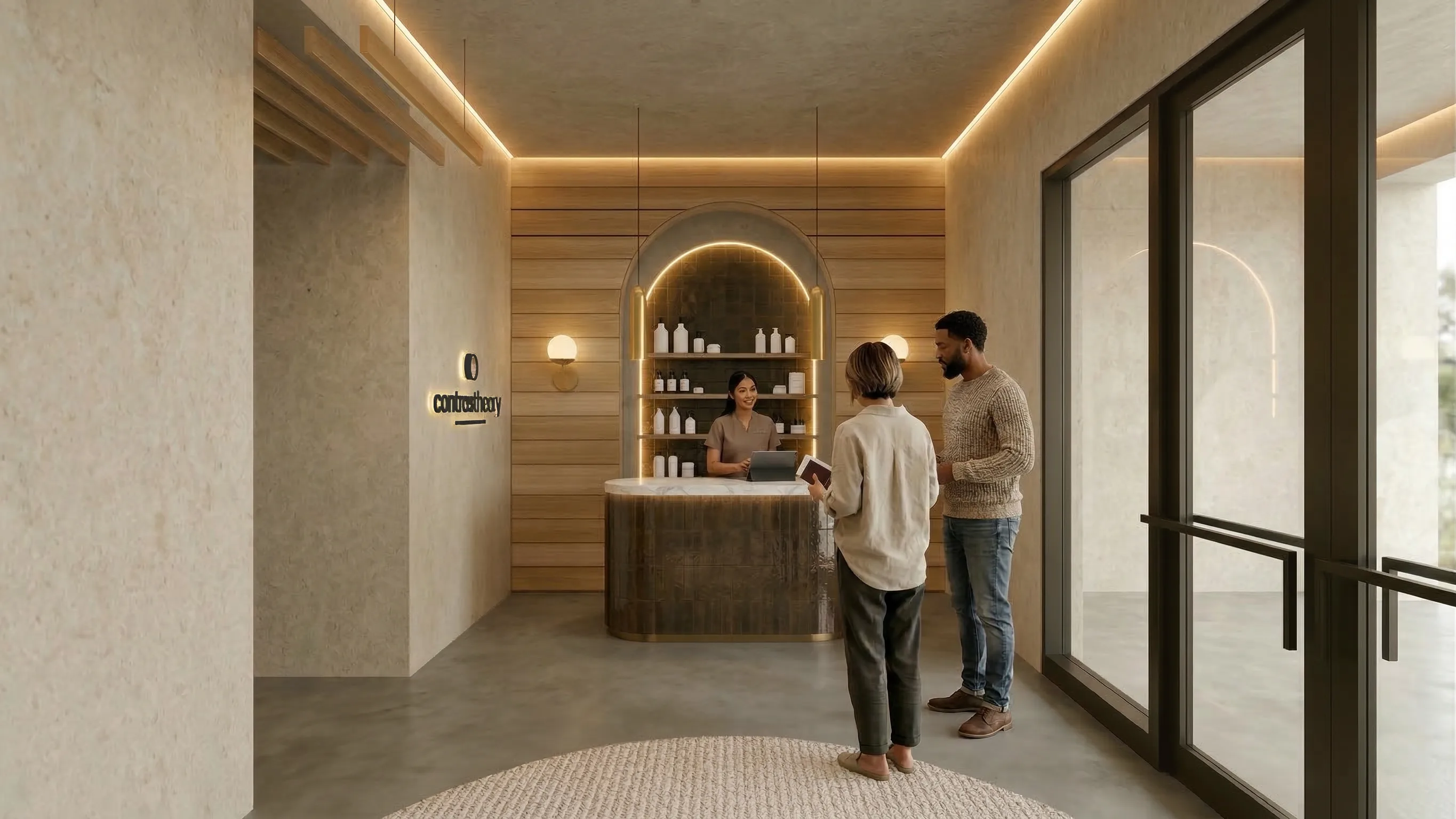 contrastheory studio entryway
